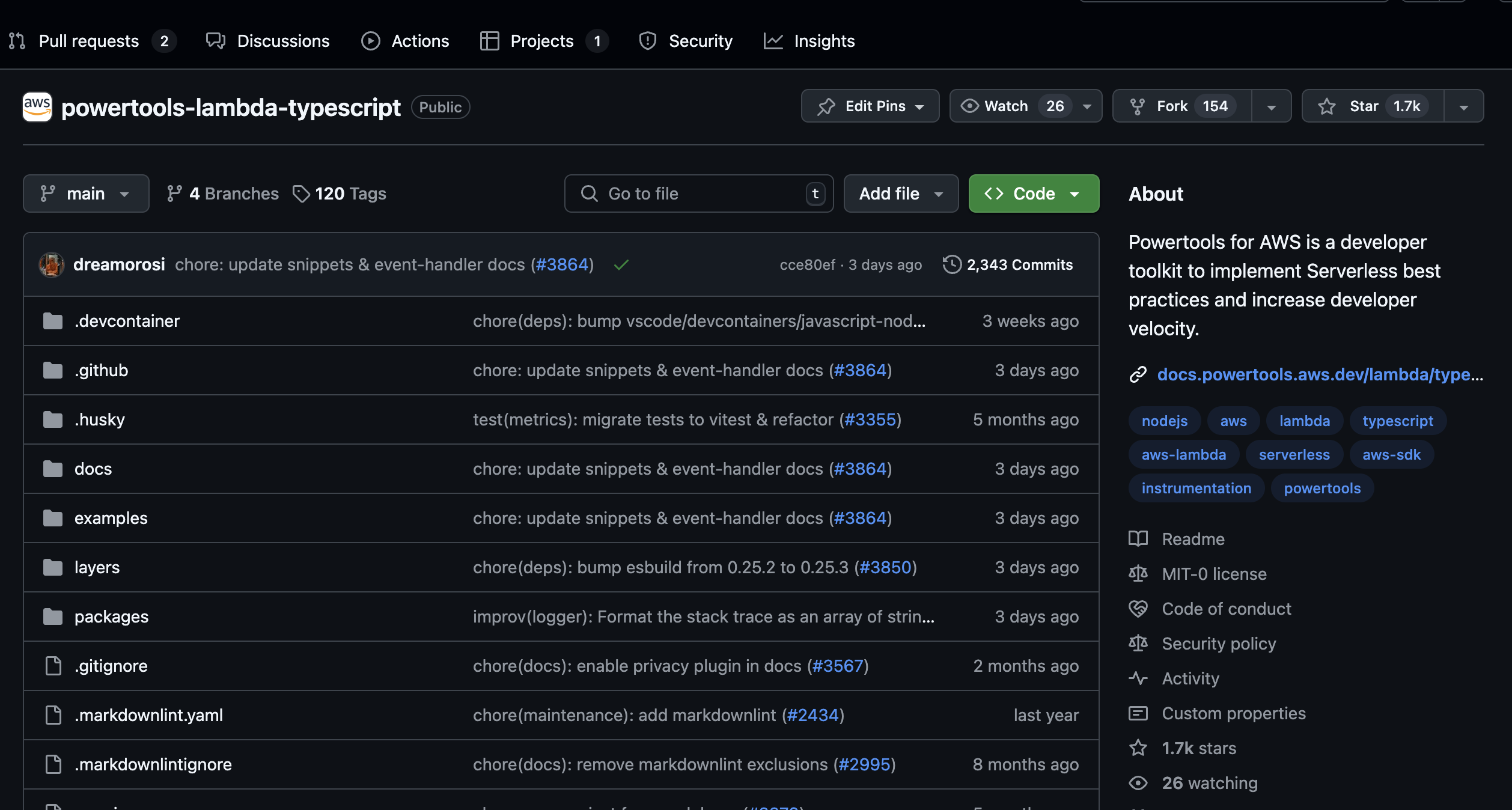 AWS Powertools (TypeScript)